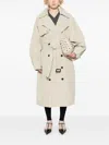 The Frankie Shop Mavis Trench Coat In Neutrals