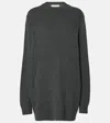 The Frankie Shop Maxime Wool And Cashmere-blend Sweater Dress In Grey