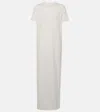 The Frankie Shop Maya Stretch-cotton Maxi T-shirt Dress In White