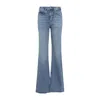 The Frankie Shop Dalston Flared Jeans Five Pockets In Blue