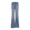 The Frankie Shop Dalston Flared Jeans Five Pockets In Blue