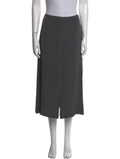 Pre-owned The Frankie Shop Midi Length Skirt In Gray