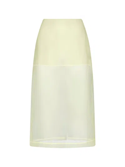 The Frankie Shop Midi Skirt "peri" In Neutral