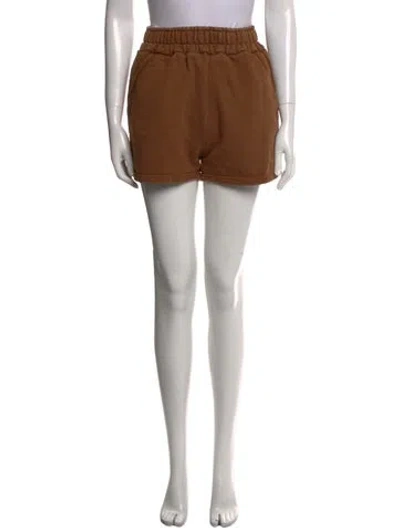 Pre-owned The Frankie Shop Mini Shorts In Brown
