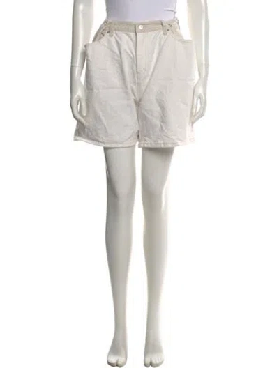 Pre-owned The Frankie Shop Mini Shorts In Neutral