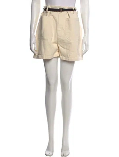 Pre-owned The Frankie Shop Mini Shorts In Neutral