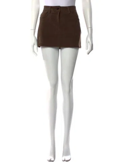 Pre-owned The Frankie Shop Mini Skirt In Gray