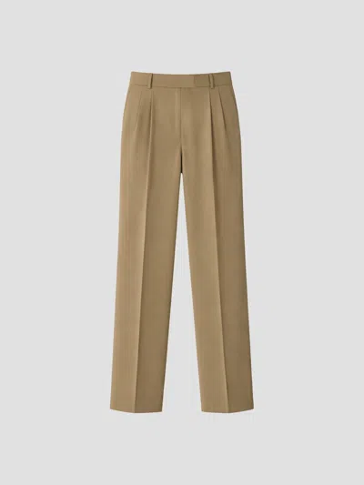 The Frankie Shop Mini Suit Pants In Latte