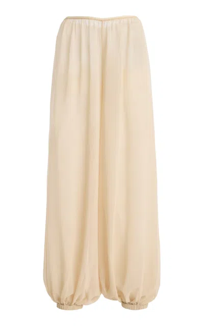 The Frankie Shop Mio Chiffon Balloon Pants In Neutral