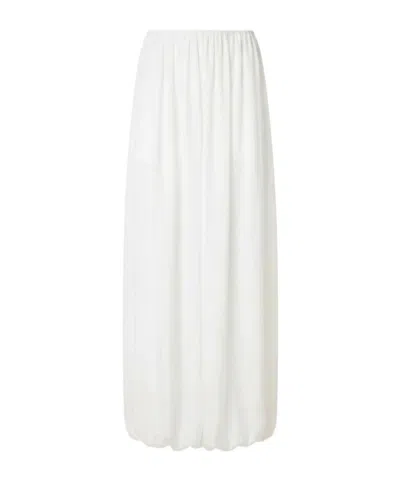 The Frankie Shop Mio Crepe Wide-leg Trousers In White