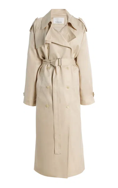 The Frankie Shop Oversized Trench Jacket In Neutral