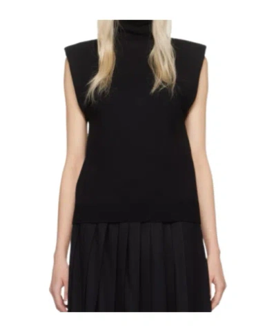 The Frankie Shop Nadia Rollneck Wool Sweater Vest