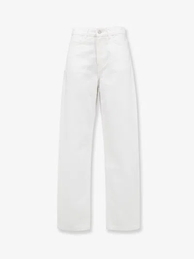 The Frankie Shop Nelton Denim Trousers In White
