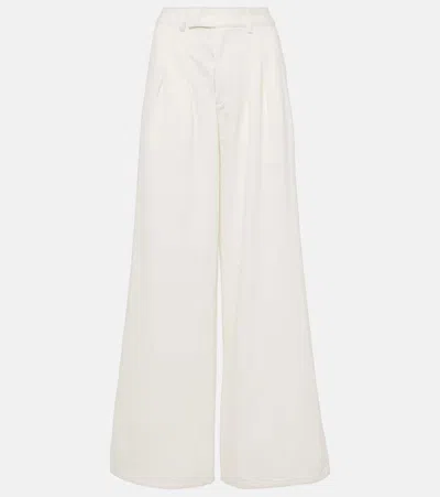 The Frankie Shop Nolan Wide-leg Jeans In White