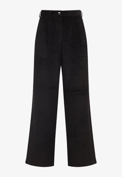 THE FRANKIE SHOP NORSTRAND PLEATED CORDUROY PANTS