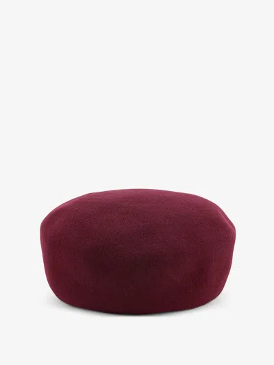 The Frankie Shop Noxley Pillbox Wool Beret Hat In Purple