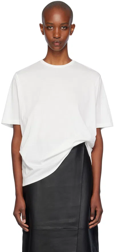 The Frankie Shop Off-white Harper Soft Organic T-shirt In Off White