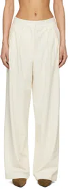 The Frankie Shop Womens Ivory Ripley Pleated Stretch-woven Trousers In Ivory