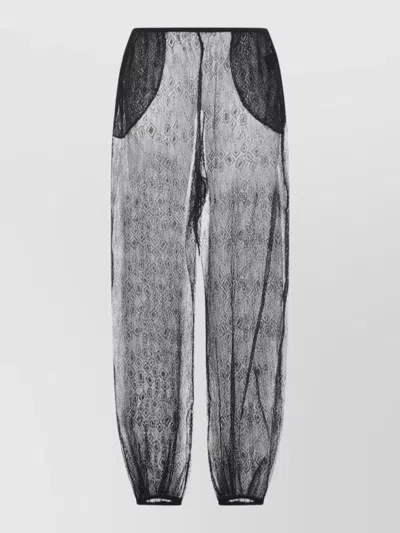 The Frankie Shop Orissa Lace Balloon Pants Beachwear Style In Gray
