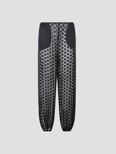 The Frankie Shop Orissa Sheer Balloon Pants In Black