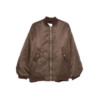 The Frankie Shop Nylon Jackets In Brown