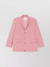 The Frankie Shop Oversized Tailored Single-breasted Blazer In Pink