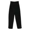The Frankie Shop Pleated Buttoned Trousers In Black