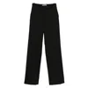 The Frankie Shop Belt Loop Casual Pants In Black