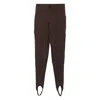 The Frankie Shop Elastic Waist Leggings In Brown