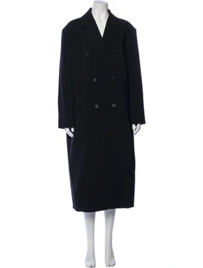 Pre-owned The Frankie Shop Peacoat In Blue