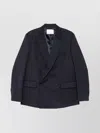 The Frankie Shop Peak Lapels Tailored Blazer In Blue