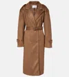 The Frankie Shop Pembroke Trench Coat In Brown