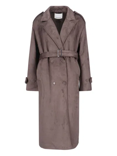 The Frankie Shop 'pembroke' Trench Coat In Neutral