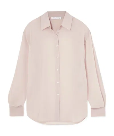 The Frankie Shop Peri Georgette Shirt In Pink