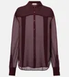 The Frankie Shop Peri Sheer Georgette Shirt