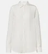 The Frankie Shop Peri Sheer Striped Shirt In White