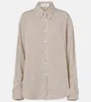 The Frankie Shop Peri Striped Poplin Shirt In Multi