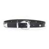 The Frankie Shop Studded Leather Belt In Black