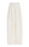 The Frankie Shop Piper Pleated Wide-leg Trousers In Neutrals