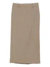 The Frankie Shop Plaid-pattern Midi Skirt In Neutral