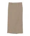 The Frankie Shop Plaid-pattern Midi Skirt In Neutral