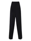 The Frankie Shop Wide-leg Trousers With Tailored Silhouette And Pleated Front In Black