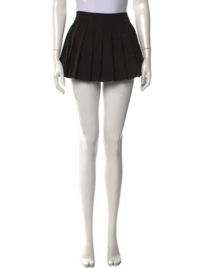Pre-owned The Frankie Shop Pleated Accents Mini Skirt In Black