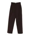 The Frankie Shop Bea Suit Pants Featuring Pleat Detail In Brown