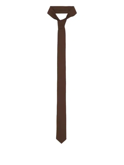 The Frankie Shop Pointed-toe Tie In Brown