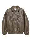 The Frankie Shop Prescott Elastic-cuff Jacket In Green