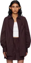 The Frankie Shop Purple Lui Organic Cotton Shirt In Purple