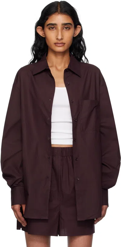 The Frankie Shop Purple Lui Organic Cotton Shirt