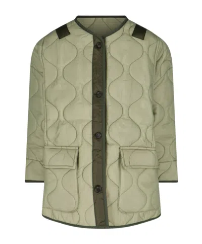 The Frankie Shop Quilted Jacket In Green