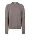 The Frankie Shop Rafaela High-neck Knitted Jumper In Gray